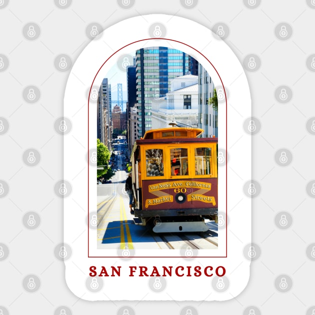 SAN FRANCISCO, CALIFORNIA Sticker by Lolane